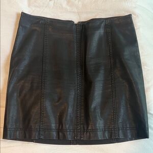 Free People Black Mini Skirt